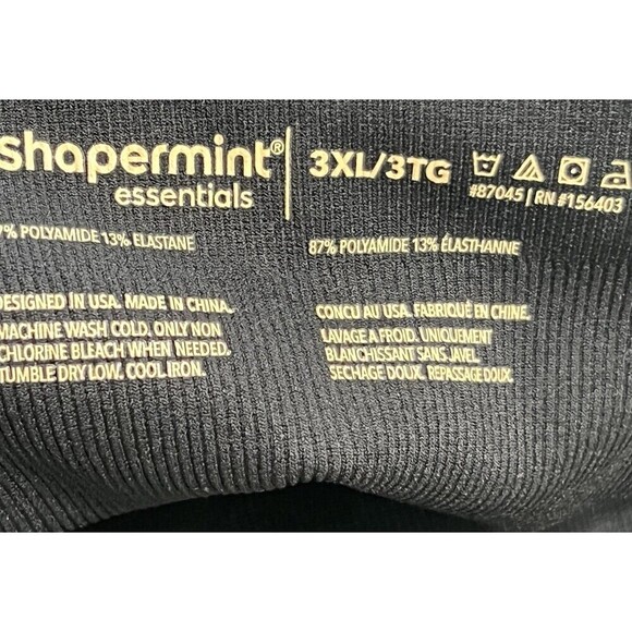 Shapermint Smooth Waist Trainer Black Stretch Size 3XL New with Tags - Picture 7 of 11